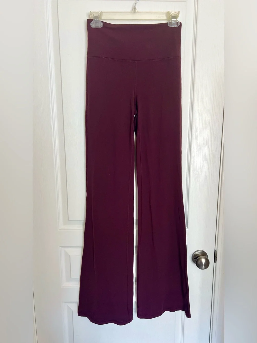 Athleta Purple Elation Flare Pants Size Small Tall - Picture 1 of 8